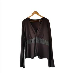 NWT Context black long sleeve too